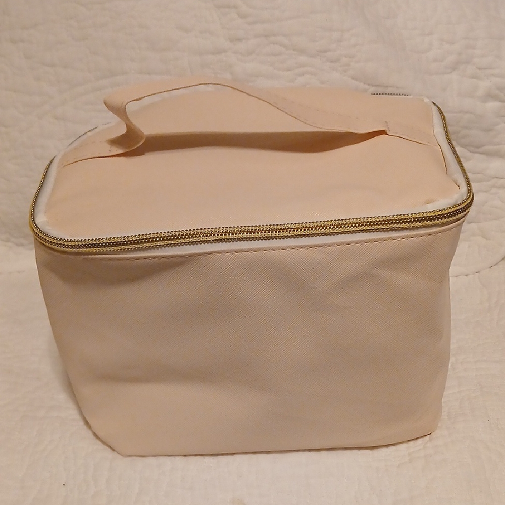 Pale Pink Nylon Cosmetic Bag